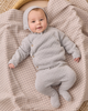 QUINCY MAE KNIT WRAP TOP + PANT SET CLOUD