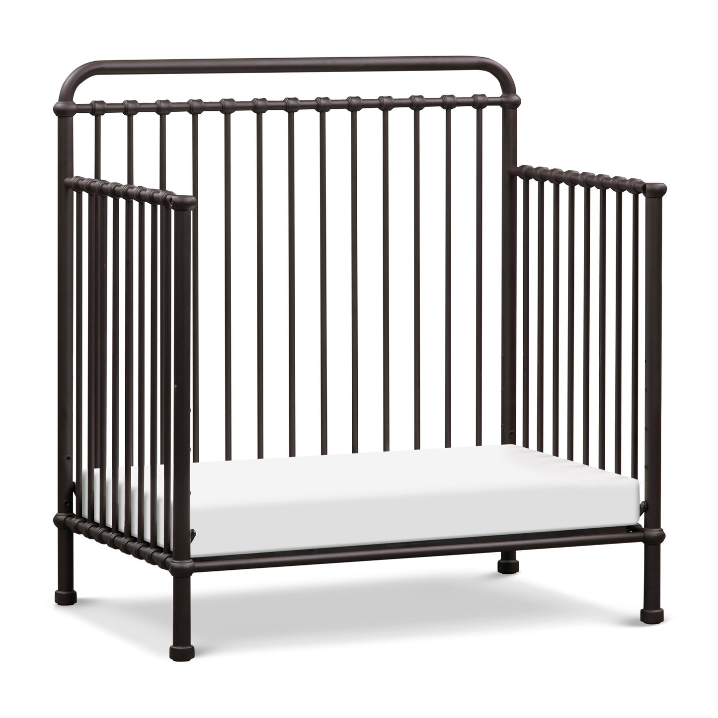 Winston 4-in-1 Convertible Mini Crib in Vintage Gold