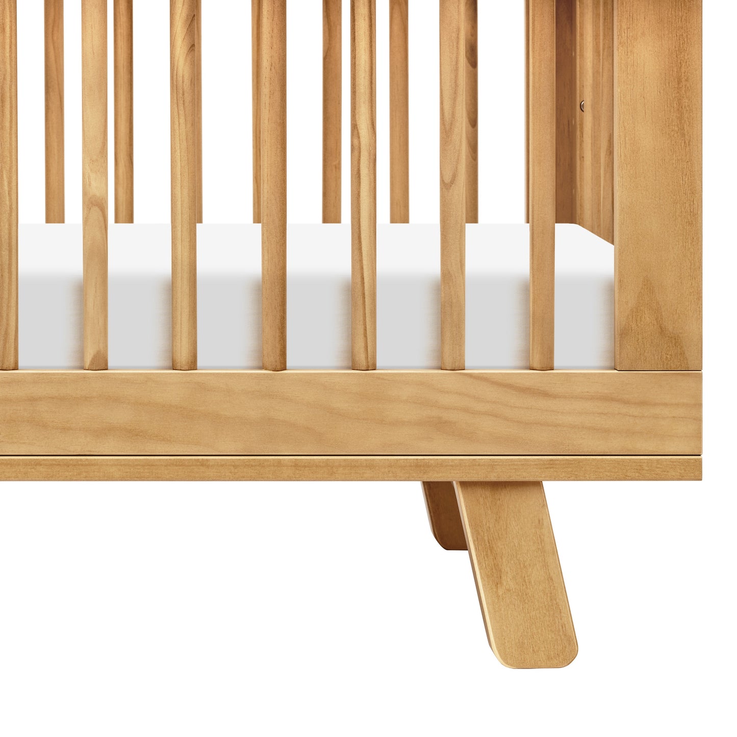 Hudson 3-in-1 Convertible Crib w/ToddlerBedConversionKit in White/Washed Natural