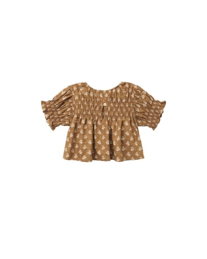 RYLEE + CRU COLETTE TOP -GOLDEN FLEUR