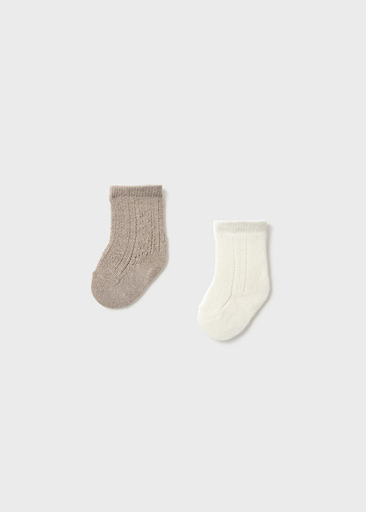 MAYORAL NEWBORN 2-PACK SOCKS