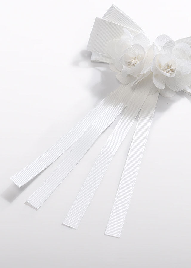ABEL & LULA FLORAL & BOW BARETTE