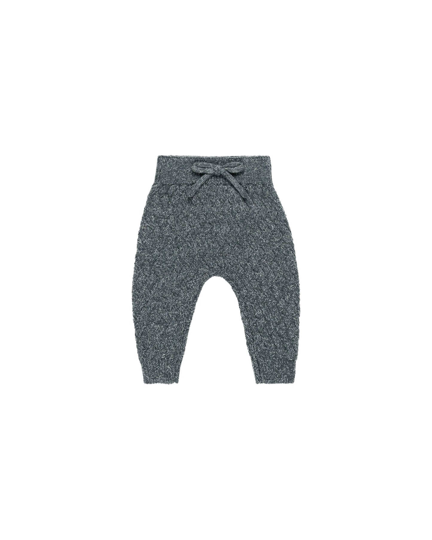QUINCY MAE KNIT PANT - HEATHERED INDIGO