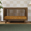 Hudson 3-in-1 Convertible Crib w/ToddlerBedConversionKit in White/Washed Natural