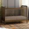 Liberty 3-in-1 Convertible Spindle Crib w/Toddler Bed Conversion Kit in Dusty Rose
