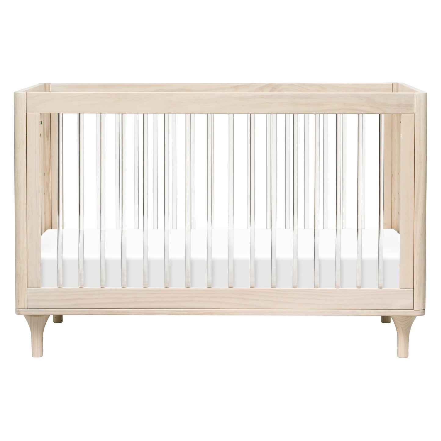 Lolly 3-in-1 Convertible Crib w/Toddler Bed Conversion in Crimson/Natural