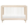 Lolly 3-in-1 Convertible Crib w/Toddler Bed Conversion in Crimson/Natural