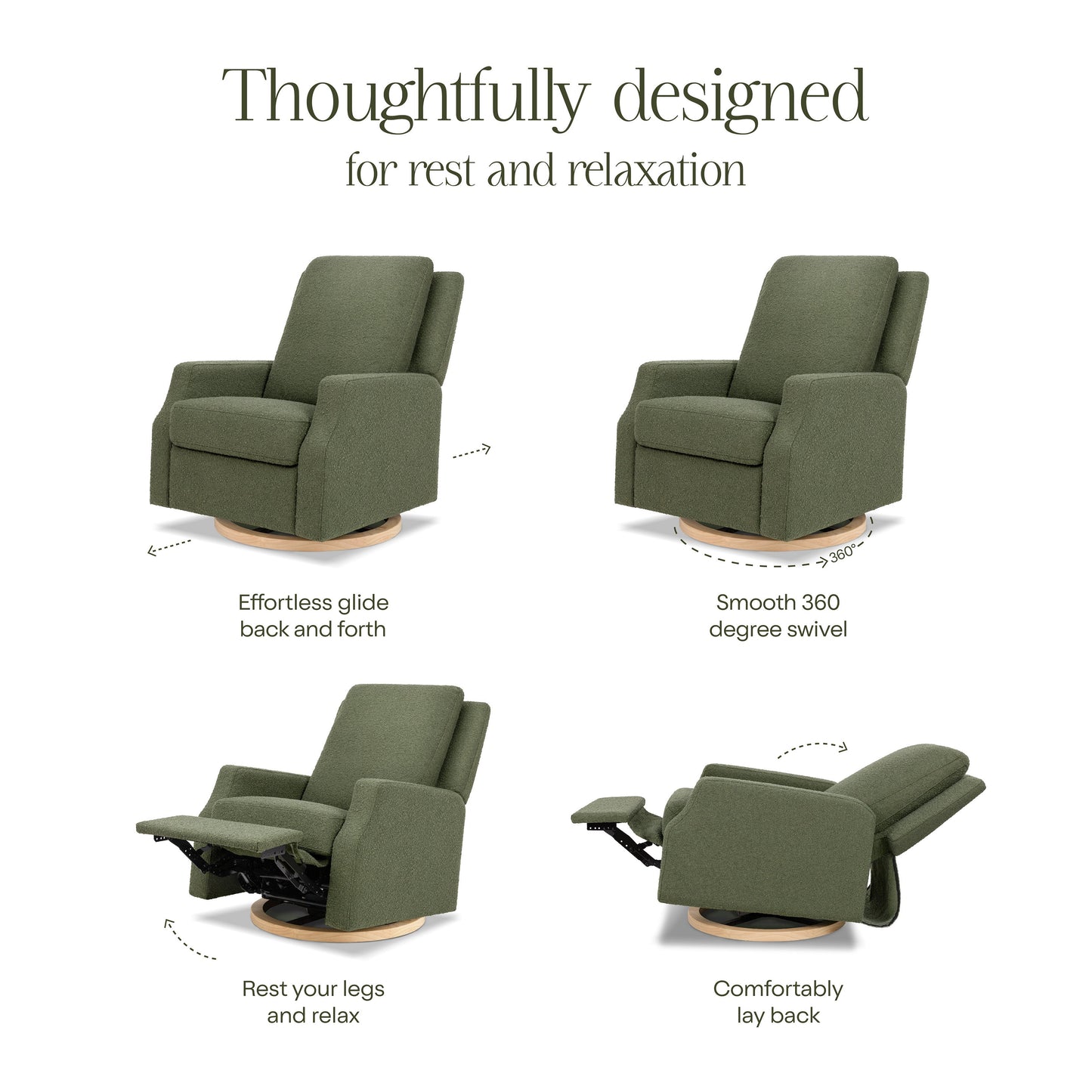 NAMESAKE CREWE RECLINER AND SWIVEL GLIDER
