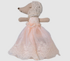 MAILEG BABY MOUSE IN GOWN - POWDER