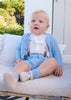 MAYORAL BOY SHORTS WITH SUSPENDERS AND SHIRT SET