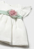 MAYORAL DRESS WITH FLORAL SASH AND BLOOMERS
