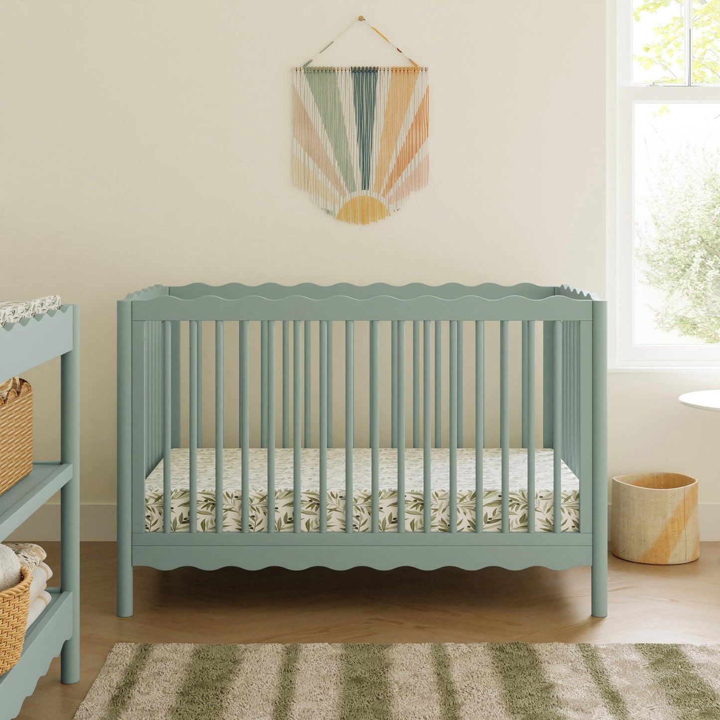 BABYLETTO SWELL 4-IN-1 CONVERTIBLE CRIB WITH TODDLER BED CONVERSION KIT