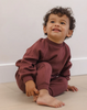 QUINCY MAE SWEATPANT BLACK CHERRY