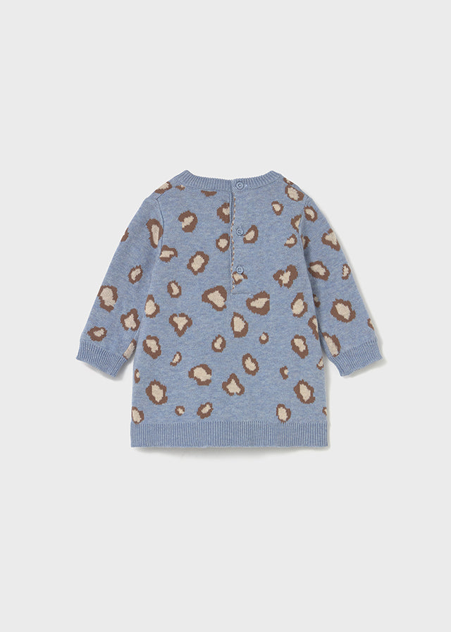 MAYORAL KNIT DRESS SKY BLUE