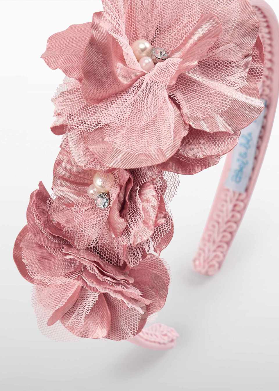 ABEL & LULA GIRL FLOWER MIKADO HAIRBAND