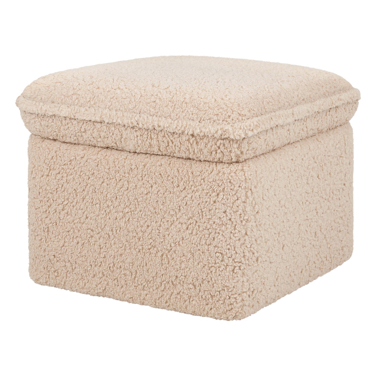 BABYLETTO CALI STORAGE OTTOMAN IN SHEARLING