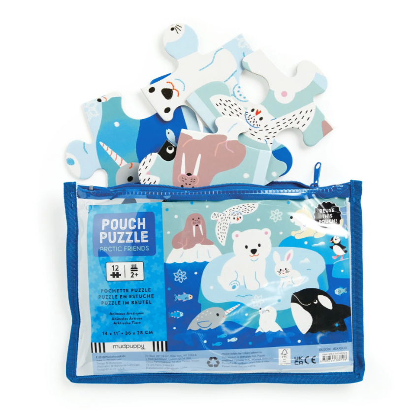ARTIC FRIENDS 12 PIECE PUZZLE POUCH
