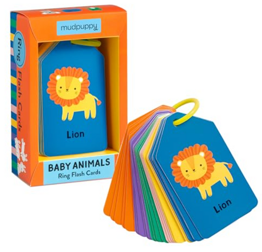 BABY ANIMALS RING FLASH CARDS