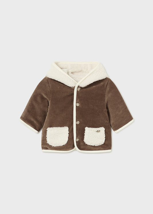 MAYORAL REVERSIBLE FAUX SHEEPSKIN COAT