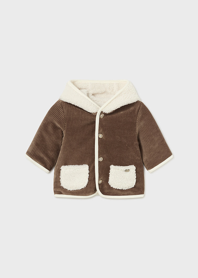 MAYORAL REVERSIBLE FAUX SHEEPSKIN COAT