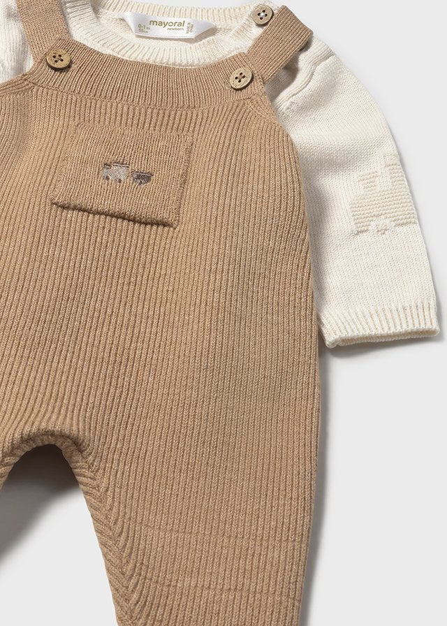MAYORAL NEWBORN BOY 2-PIECE DUNGAREE SET