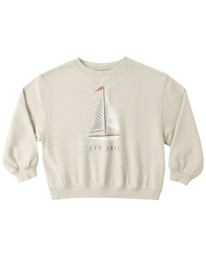 RYLEE + CRU OVERSIZED SWEATSHIRT SET SAIL