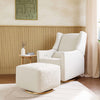 Kiwi Glider Recliner w/ Electronic Control and USB in Ivory Boucle w/Gold Base
