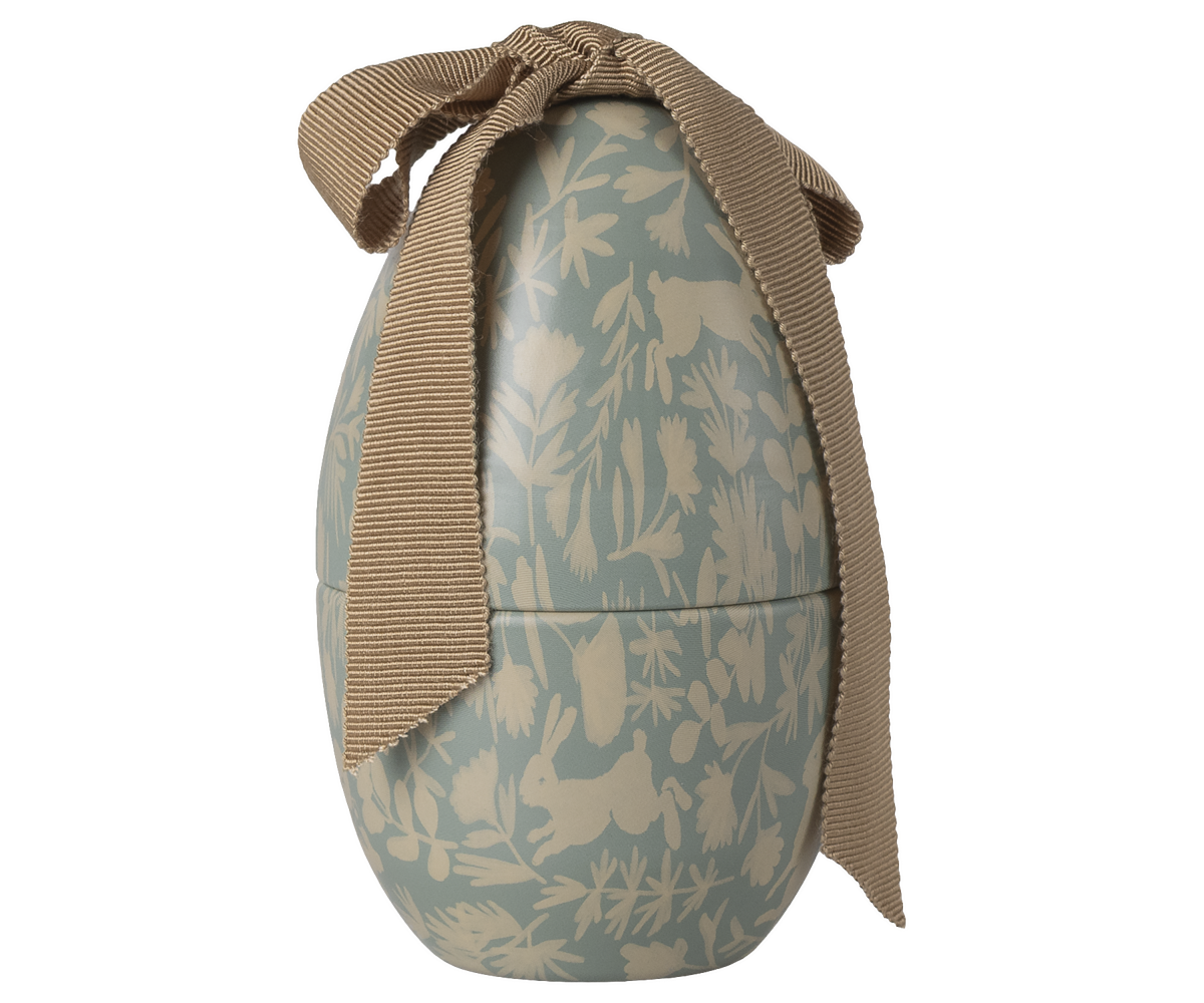 MAILEG EASTER EGG, SMALL - DUSTY BLUE