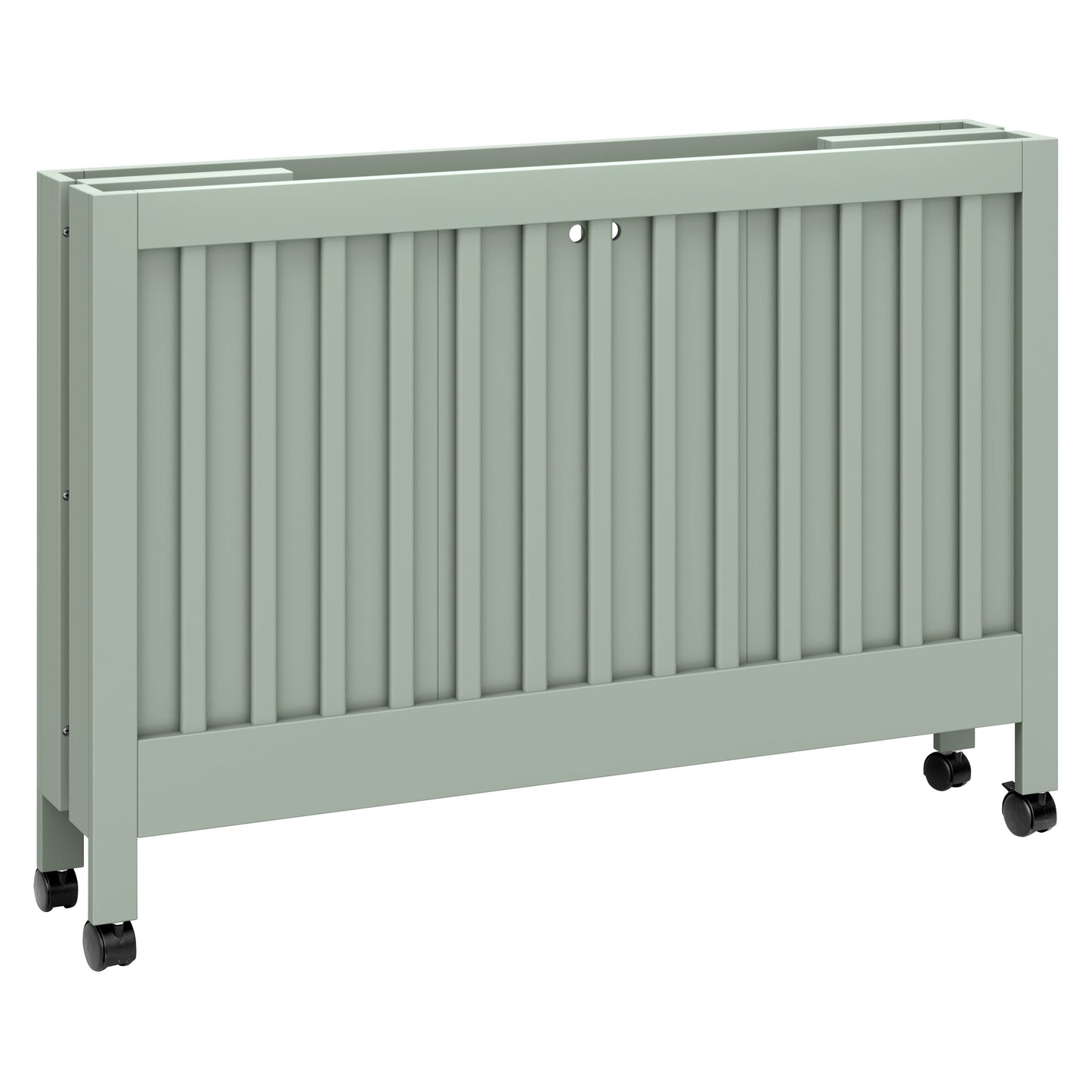 Maki Full-Size Folding Crib w/ Toddler Bed Conversion Kit in Honey