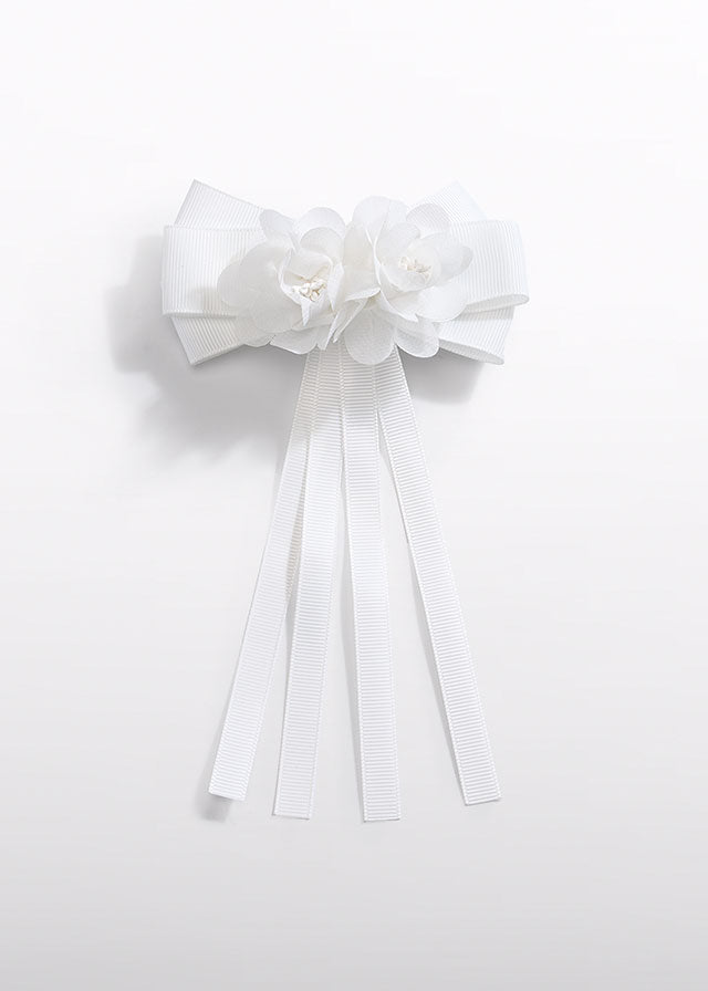 ABEL & LULA FLORAL & BOW BARETTE