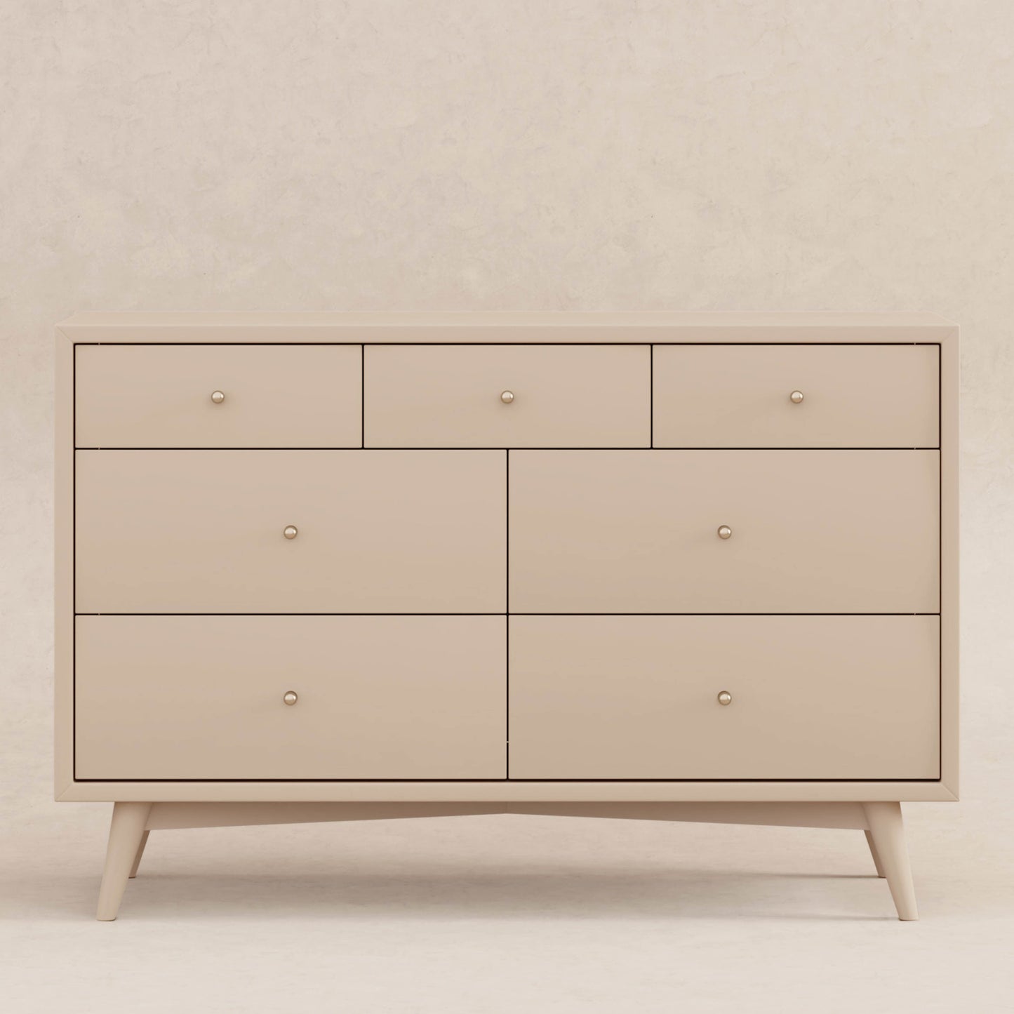 Palma 7-Drawer Double Dresser, Assembled in Warm White