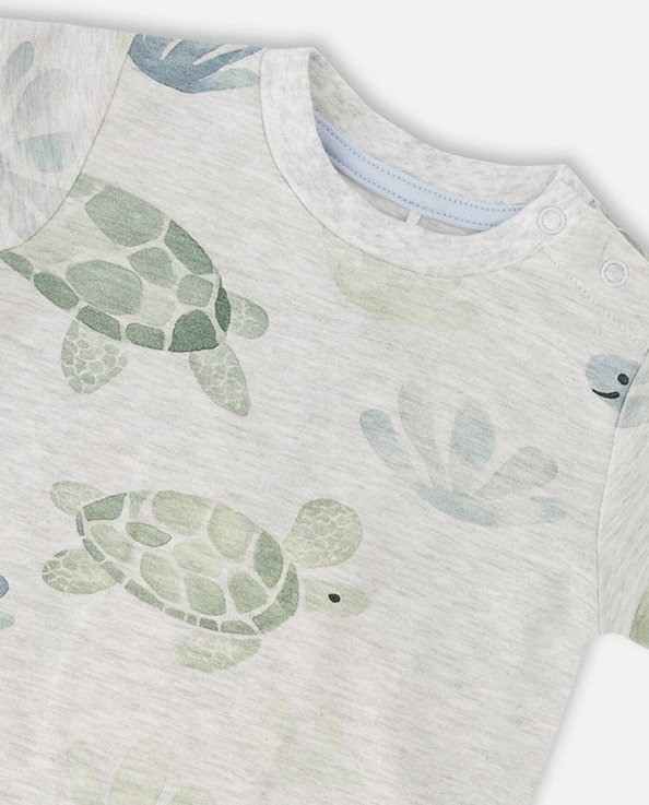 DEUX PAR DEUX T-SHIRT AND SHORTS SET