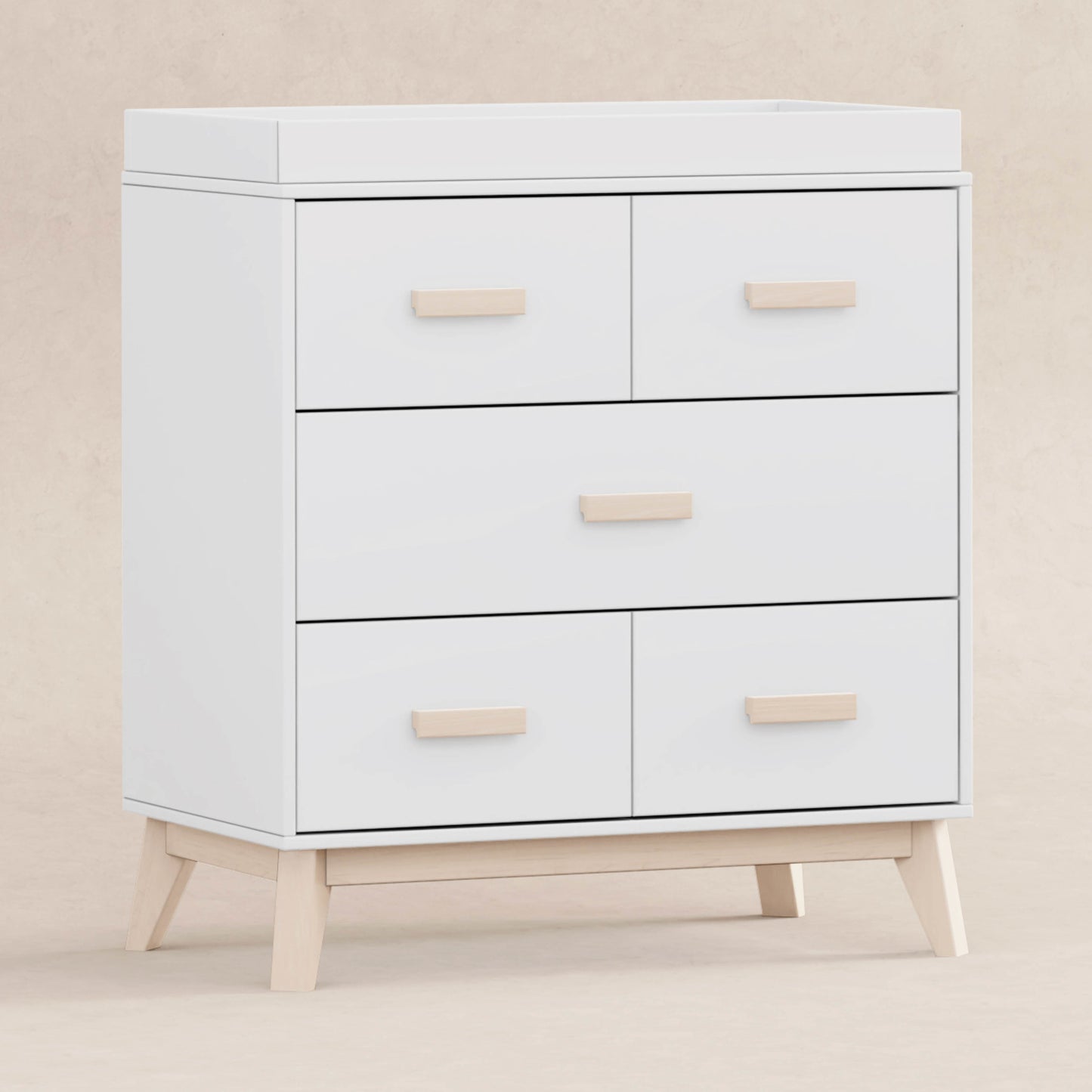 BABYLETTO SCOOT 3-DRAWER CHANGER DRESSER WITH REMOVABLE CHANGING TRAY