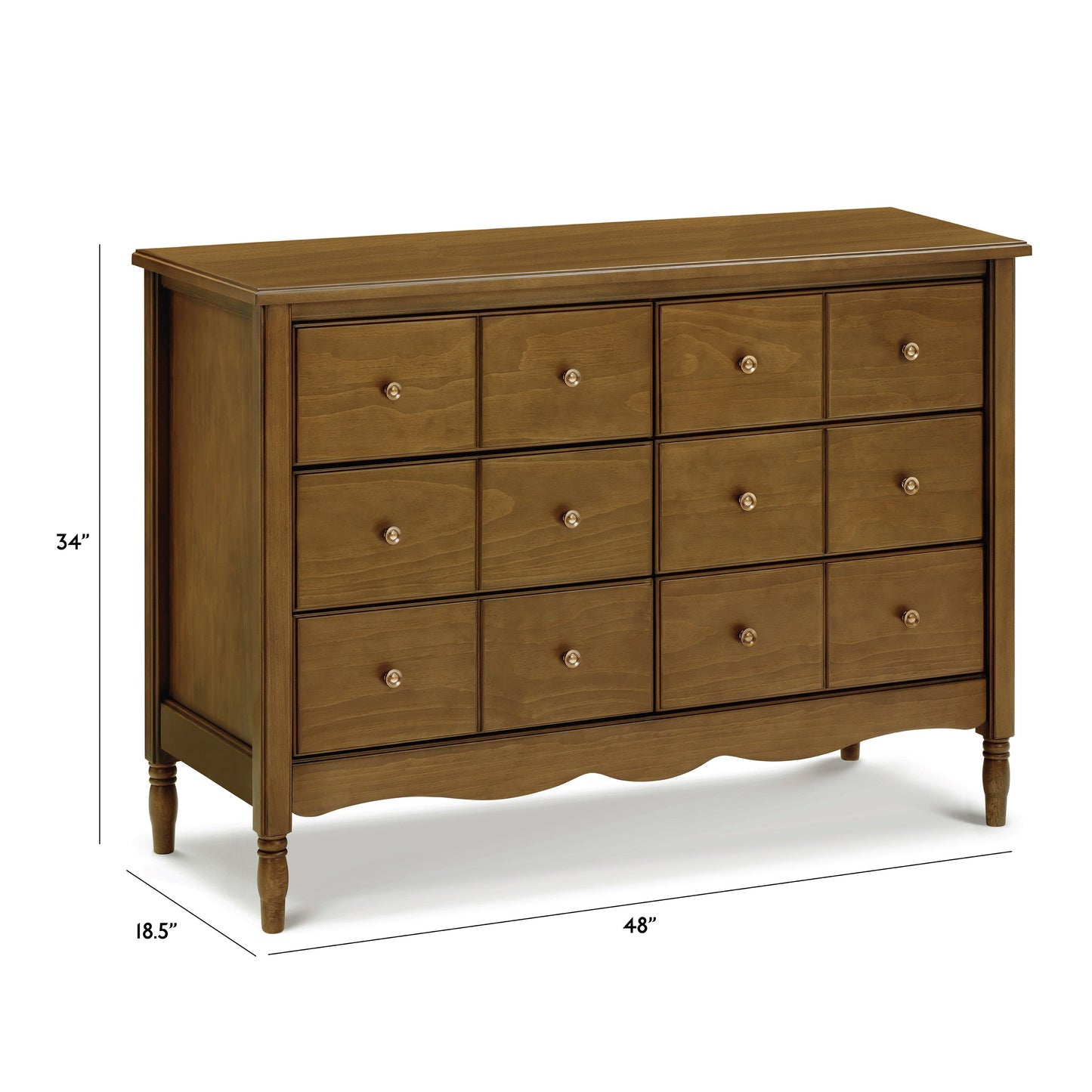 Liberty 6-Drawer Assembled Dresser in Warm White