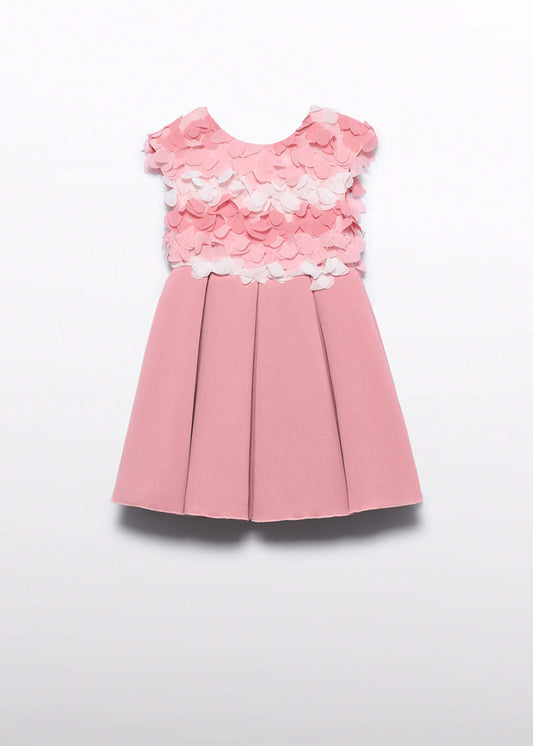 ABEL & LULA 3D FLORAL CHIFFON DRESS