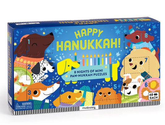 HAPPY HANUKKAH! 8 NIGHTS OF MINI PAW-NUKKAH PUZZLES