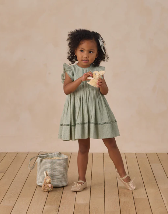 NORALEE EASTER BASKET EUCALYPTUS CHECK