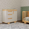 Yuzu 3-Drawer Changer Dresser in White/Natural