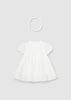 MAYORAL TULLE ROMPER WITH CROWN- WHITE