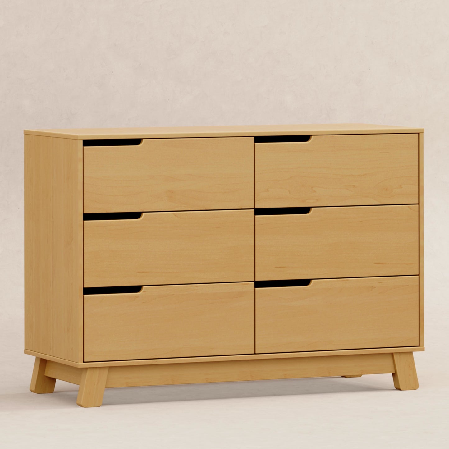 Hudson 6-Drawer Double Dresser, Assembled in Honey