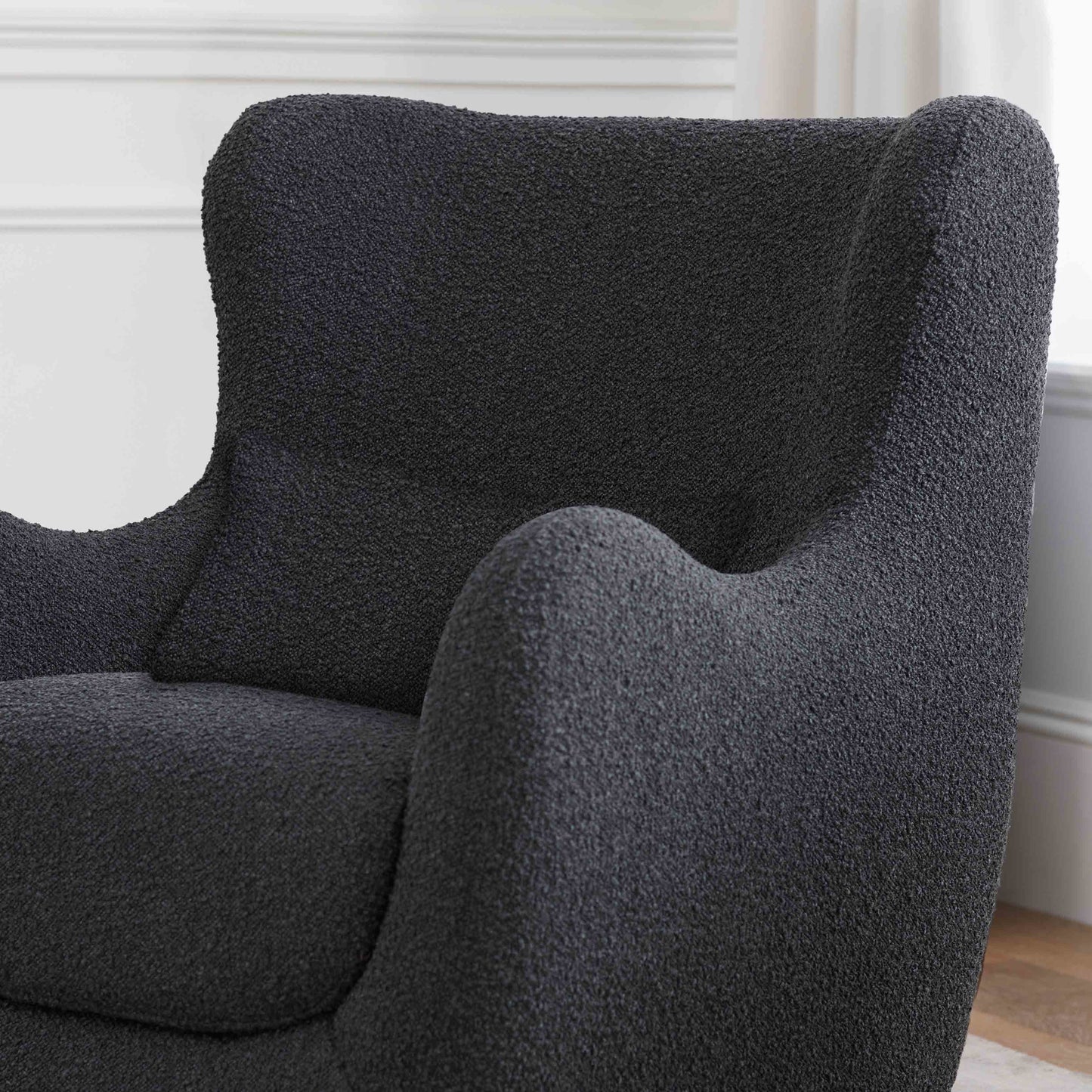 BABYLETTO SOLSTICE SWIVEL GLIDER IN BOUCLE
