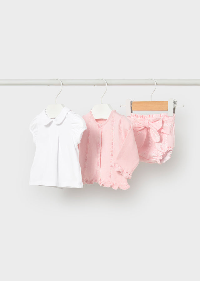 MAYORAL NEWBORN GIRL 3-PIECE SET