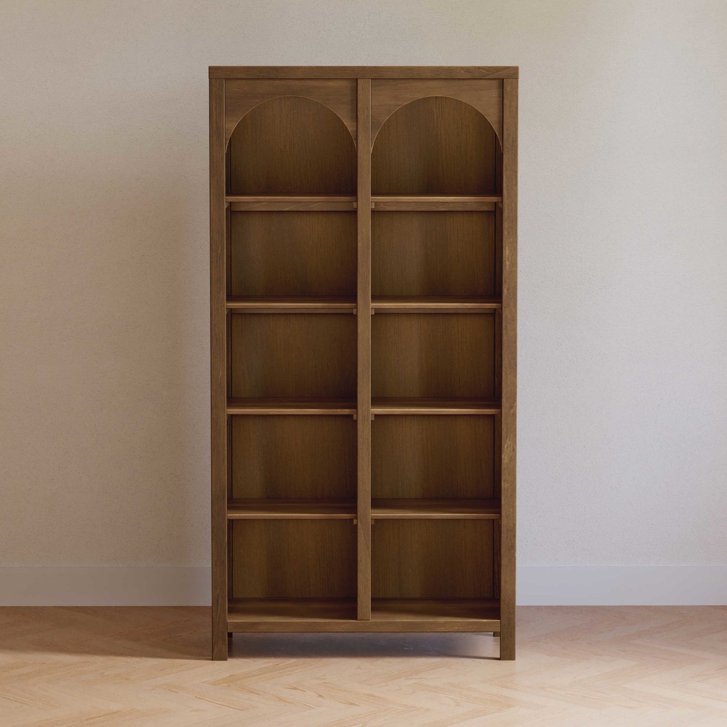 Eloise Bookcase, Assembled in Natural Walnut
