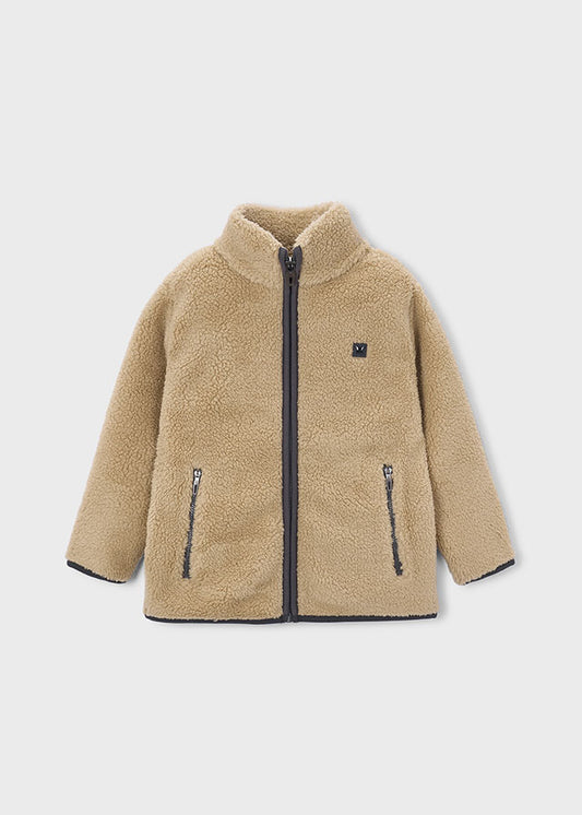 MAYORAL BOY SHERPA ZIP-UP SWEATER