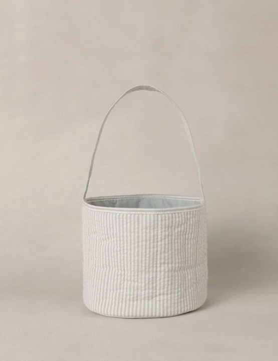 NORALEE EASTER BASKET SKY STRIPE SEERSUCKER