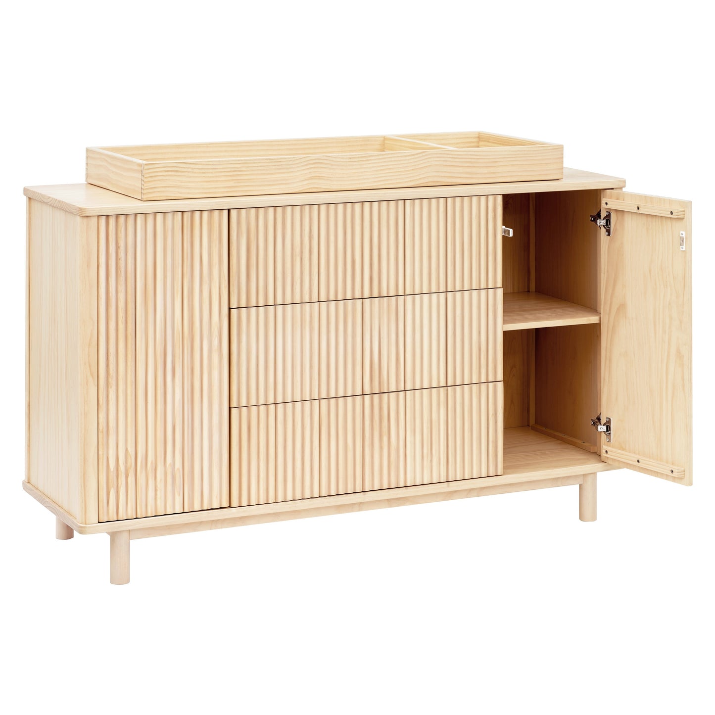 Pogo Tambour Assembled Dresser in Olive