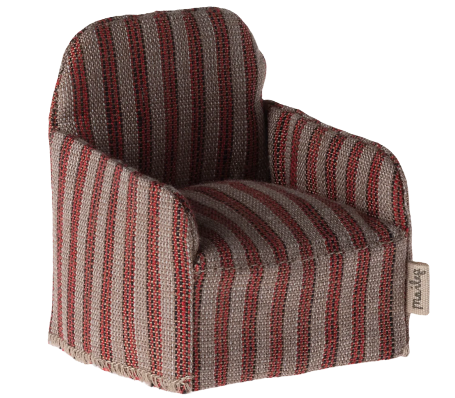 MAILEG CHAIR, MOUSE - STRIPE