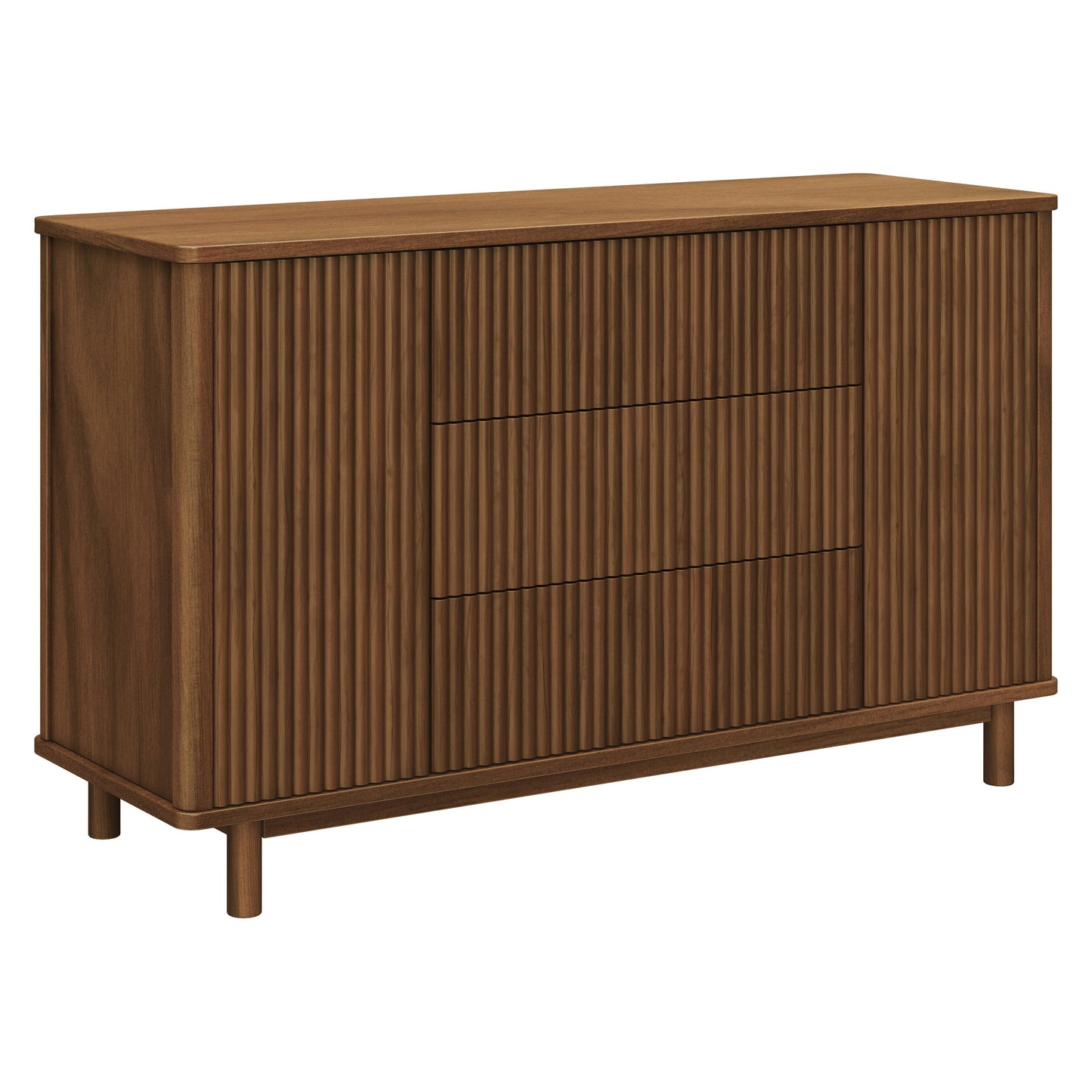 Pogo Tambour Assembled Dresser in Olive