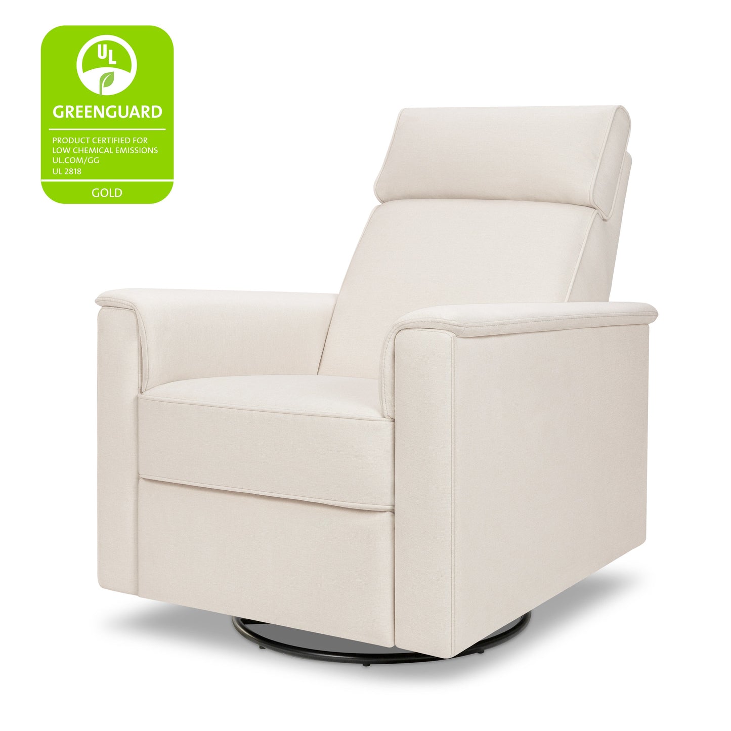 Willa Deluxe Power Glider Recliner w/Heat&Massage in Performance Beach Eco-Weave