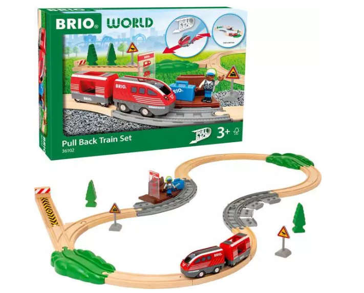 BRIO PULL BACK TRAIN SET